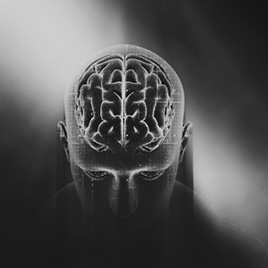 3D medical background with technology design on male figure with